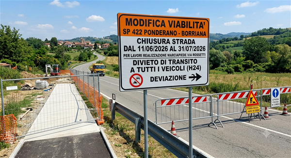 Cartello strada chiusa